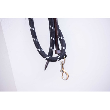 Longe Penelope Seil und Leder Havanna Braun
