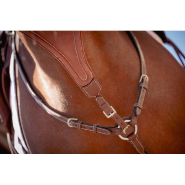 Martingalschieber Pénélope Bip Plain Elastisch Haselnuss Braun Martingalschieber Pénélope Bip Plain Elastisch Haselnuss Braun