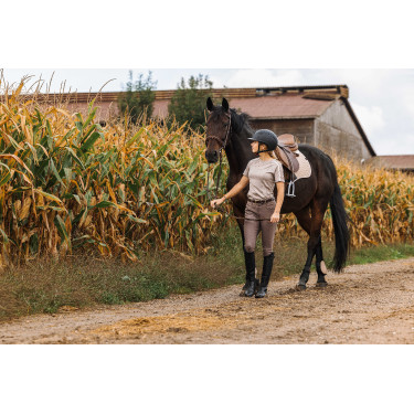 T-Shirt Equithème Marion Maulwurf Braun