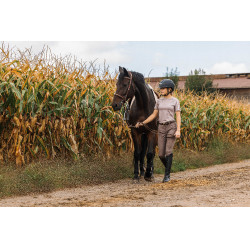 T-Shirt Equithème Marion Maulwurf Braun