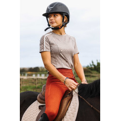 T-Shirt Equithème Marion Maulwurf Braun