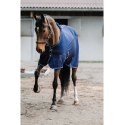 Equithème Classic 3D Mesh-Hemd Marineblau