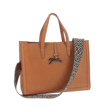 Handtasche Pénélope Romane Cognac Braun Handtasche Pénélope Romane Cognac Braun