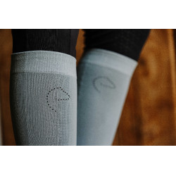 Reitsocken Equithème Compet Je t'aime Salbeigrün / Grau Grün Reitsocken Equithème Compet Je t'aime Salbeigrün / Grau Grün