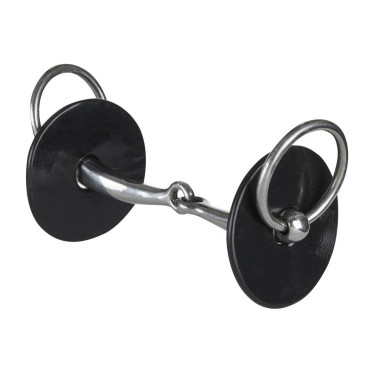 Silikon-Ringgebiss LeMieux Schwarz Silikon-Ringgebiss LeMieux Schwarz