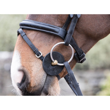 Silikon-Ringgebiss LeMieux Schwarz Silikon-Ringgebiss LeMieux Schwarz