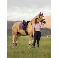 LeMieux Suede Dressage Square Reflective Marineblau