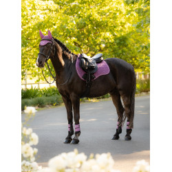 LeMieux Reflektierendes Wildleder Unisex GP Schabracke Malve LeMieux Reflektierendes Wildleder Unisex GP Schabracke Malve