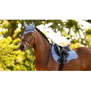 LeMieux Reflektierendes Wildleder Unisex GP Schabracke Puderblau LeMieux Reflektierendes Wildleder Unisex GP Schabracke Puderblau