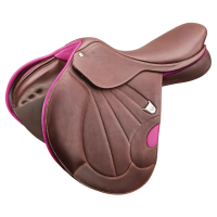 Bates Victrix Cair Sattel Havanna / Rosa Braun