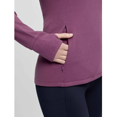 Damen-Fleece mit Reißverschlusskragen LeMieux Frances Malve