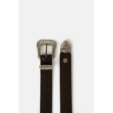 Western-Gürtel Horze Blaze Leder Braun