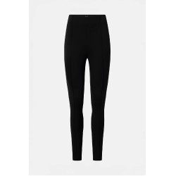 Damenreitleggings Horze Katharina mit Vollgrip, figurformender Effekt Schwarz