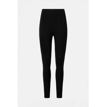 Damenreitleggings Horze Katharina mit Vollgrip, figurformender Effekt Schwarz