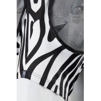 Horze Elastische Fliegenmaske mit Reißverschluss Leopard Motive