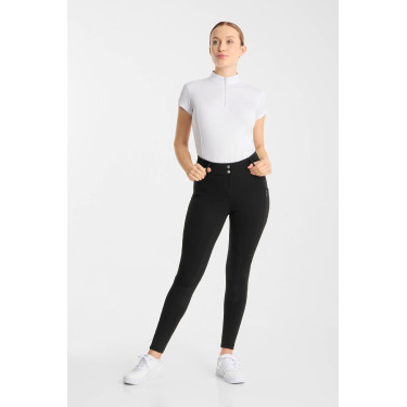 Horze Chara Damen-Reithose mit Vollbesatz Schwarz