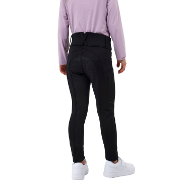 Horze Young Rider Chara Vollgrip-Reithose Schwarz