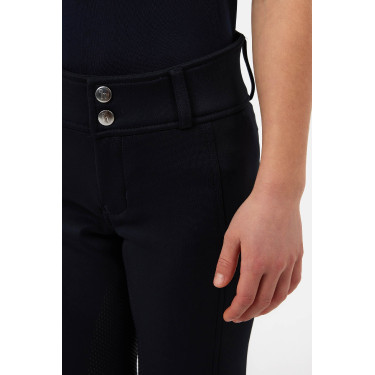 Horze Young Rider Chara Vollgrip-Reithose Dunkelmarine Blau