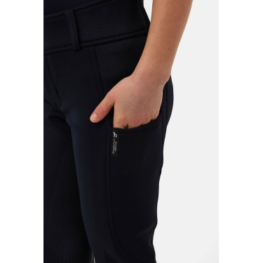 Horze Young Rider Chara Vollgrip-Reithose Dunkelmarine Blau