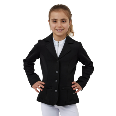 Horze Young Rider Tilda Turnierjacke Kinder Schwarz