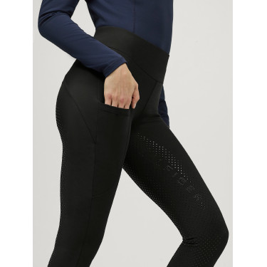 Tommy Hilfiger Equestrian Elmira Damen-Leggings mit Vollbesatz und Strass Schwarz Tommy Hilfiger Equestrian Elmira Damen-Leggings mit Vollbesatz und Strass Schwarz