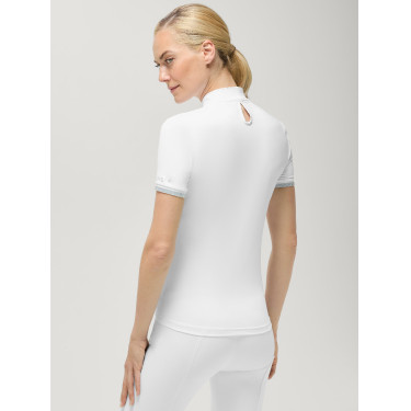 Kurzarm-Turnierpolo Linsay Tommy Hilfiger Equestrian Damen Optisches Weiß Wei&szlig;