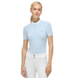 Kurzarm-Turnierpolo Linsay Tommy Hilfiger Equestrian Damen Süßes Blau Kurzarm-Turnierpolo Linsay Tommy Hilfiger Equestrian Damen Süßes Blau