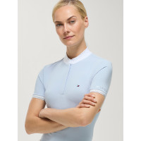 Kurzarm-Turnierpolo Linsay Tommy Hilfiger Equestrian Damen Süßes Blau