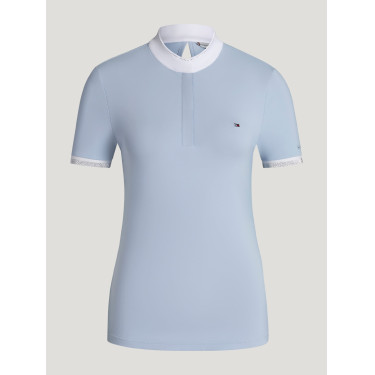 Kurzarm-Turnierpolo Linsay Tommy Hilfiger Equestrian Damen Süßes Blau Kurzarm-Turnierpolo Linsay Tommy Hilfiger Equestrian Damen Süßes Blau