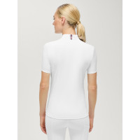 Kurzarm-Turnierpolo Selma Tommy Hilfiger Equestrian Damen Optisches Weiß Wei&szlig;