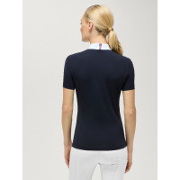 Kurzarm-Turnierpolo Selma Tommy Hilfiger Equestrian Damen Optisches Weiß Weiß Kurzarm-Turnierpolo Selma Tommy Hilfiger Equestrian Damen Optisches Weiß Weiß
