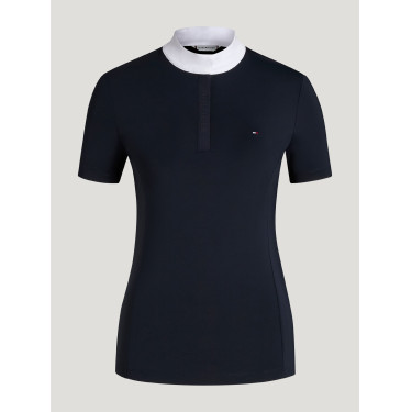 Kurzarm-Turnierpolo Selma Tommy Hilfiger Equestrian Damen Wüstenhimmel Blau Kurzarm-Turnierpolo Selma Tommy Hilfiger Equestrian Damen Wüstenhimmel Blau