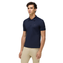 Tommy Hilfiger Equestrian Herren Poloshirt mit kurzen Ärmeln Wüstenhimmel Blau