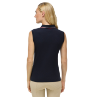 Ärmelloses Cordova-Polo Tommy Hilfiger Equestrian Damen Wüstenhimmel Blau Ärmelloses Cordova-Polo Tommy Hilfiger Equestrian Damen Wüstenhimmel Blau