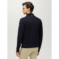 Herren-Quarter-Zip-Pullover Tommy Hilfiger Equestrian Irvine Wüstenhimmel Blau