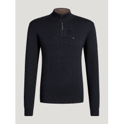 Herren-Quarter-Zip-Pullover Tommy Hilfiger Equestrian Irvine Wüstenhimmel Blau