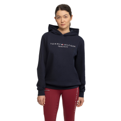 Damen-Kapuzenpullover Tommy Hilfiger Equestrian Wüstenhimmel Blau