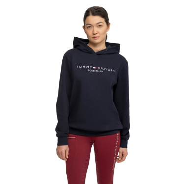 Damen-Kapuzenpullover Tommy Hilfiger Equestrian Wüstenhimmel Blau
