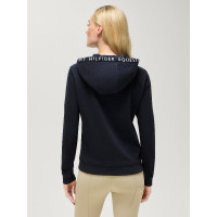 Damen-Hoodie Laguna Tommy Hilfiger Equestrian mit Logo Wüstenhimmel Blau