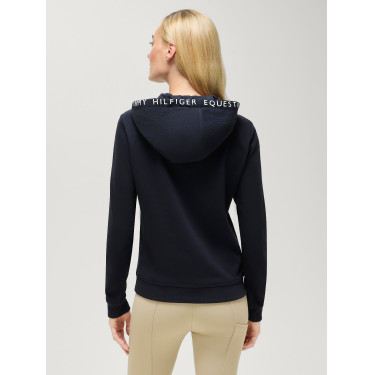 Damen-Hoodie Laguna Tommy Hilfiger Equestrian mit Logo Wüstenhimmel Blau Damen-Hoodie Laguna Tommy Hilfiger Equestrian mit Logo Wüstenhimmel Blau