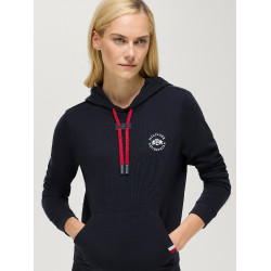 Damen-Hoodie Laguna Tommy Hilfiger Equestrian mit Logo Wüstenhimmel Blau Damen-Hoodie Laguna Tommy Hilfiger Equestrian mit Logo Wüstenhimmel Blau