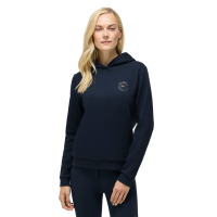 Damen-Kapuzenpullover mit Strass Hollywood Tommy Hilfiger Equestrian Wüstenhimmel Blau Damen-Kapuzenpullover mit Strass Hollywood Tommy Hilfiger Equestrian Wüstenhimmel Blau