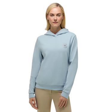 Damen-Kapuzenpullover mit Strass Hollywood Tommy Hilfiger Equestrian Süßes Blau