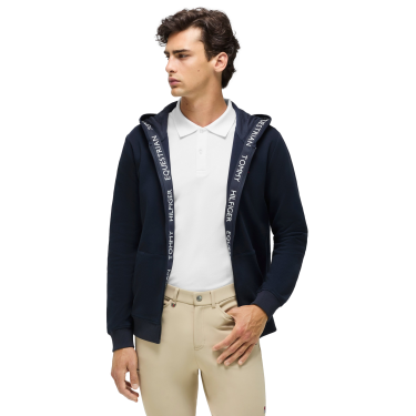Tommy Hilfiger Equestrian Ventura Herren Kapuzenjacke mit Reißverschluss Wüstenhimmel Blau Tommy Hilfiger Equestrian Ventura Herren Kapuzenjacke mit Reißverschluss Wüstenhimmel Blau