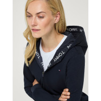 Damen-Kapuzen-Sweatjacke Beverly Tommy Hilfiger Equestrian Wüstenhimmel Blau Damen-Kapuzen-Sweatjacke Beverly Tommy Hilfiger Equestrian Wüstenhimmel Blau
