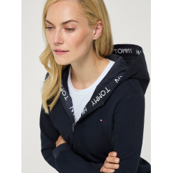 Damen-Kapuzen-Sweatjacke Beverly Tommy Hilfiger Equestrian Wüstenhimmel Blau Damen-Kapuzen-Sweatjacke Beverly Tommy Hilfiger Equestrian Wüstenhimmel Blau