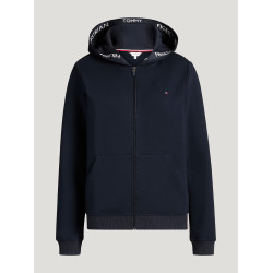Damen-Kapuzen-Sweatjacke Beverly Tommy Hilfiger Equestrian Wüstenhimmel Blau Damen-Kapuzen-Sweatjacke Beverly Tommy Hilfiger Equestrian Wüstenhimmel Blau