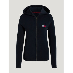 Damen-Kapuzensweatjacke Tommy Hilfiger Equestrian Whitney Wüstenhimmel Blau