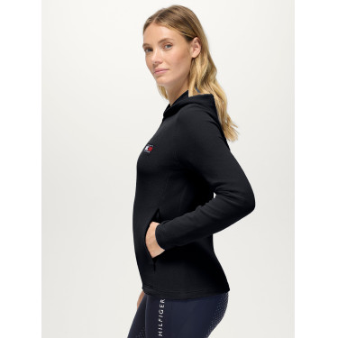 Damen-Kapuzensweatjacke Tommy Hilfiger Equestrian Whitney Wüstenhimmel Blau