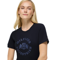 Damen-T-Shirt mit kurzen Ärmeln Pasadena Tommy Hilfiger Equestrian Wüstenhimmel Blau
